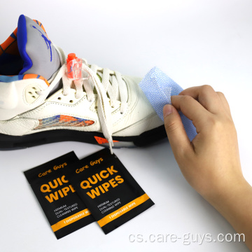 Sneaker Cleaning Wipes Shoe Wipes na cestách rychlých ubrousků